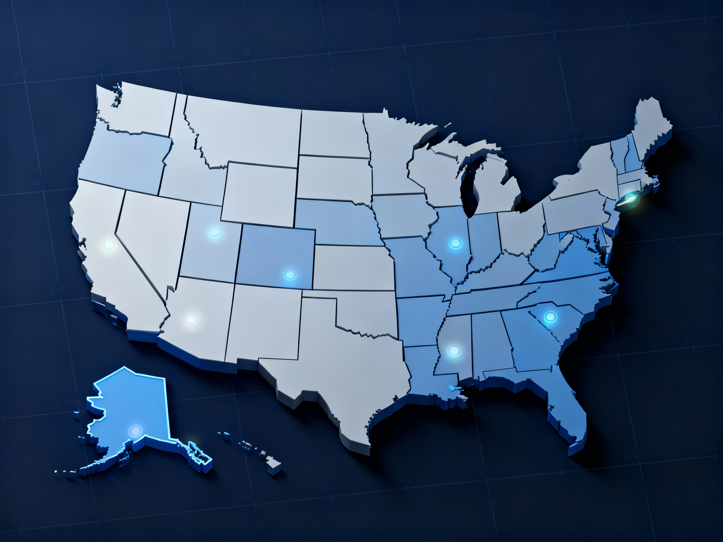 United States data visualization map